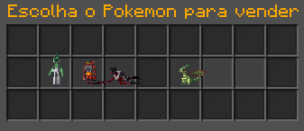 Menu de Vender Pokémon